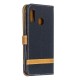 Samsung Galaxy A20e stof en leer effect case met riem