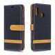 Samsung Galaxy A20e stof en leer effect case met riem