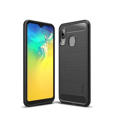 Samsung Galaxy A20e Geborsteld Carbon Fiber Hoesje MOFI