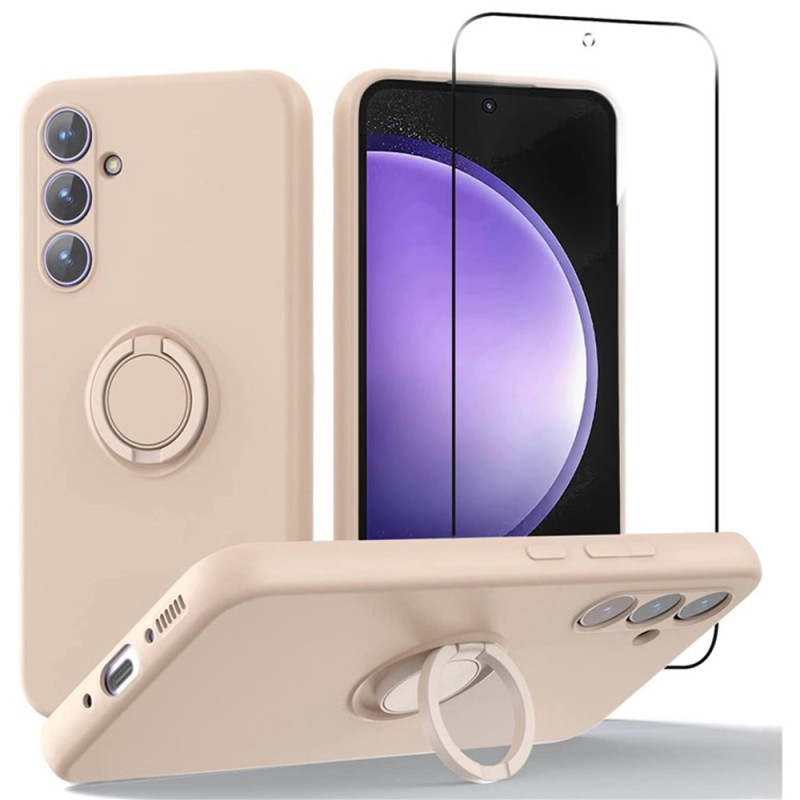 Coque Samsung Galaxy A37 5G Anneau-Support et Protecteur Écran