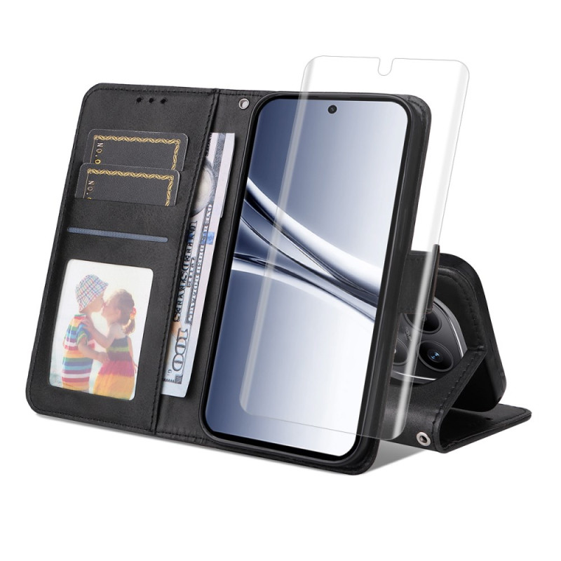 Hoesje Xiaomi Redmi Note 15 5G / 4G / Poco M8 5G Kunstleer met Schermbeschermer