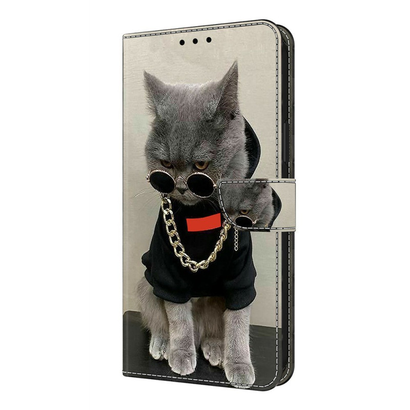 Xiaomi Redmi Note 15 5G / 4G / Poco M8 5G Cat Case met bril en halsband