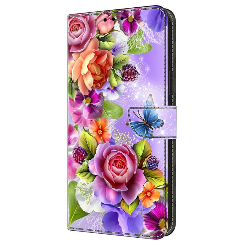 Hoesje Xiaomi Redmi Note 15 5G / 4G / Poco M8 5G Glinsterende Bloemen