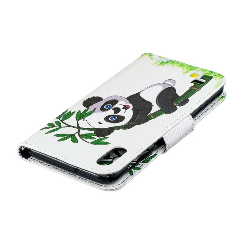 Samsung Galaxy A10 Panda Hoesje Op Bamboe