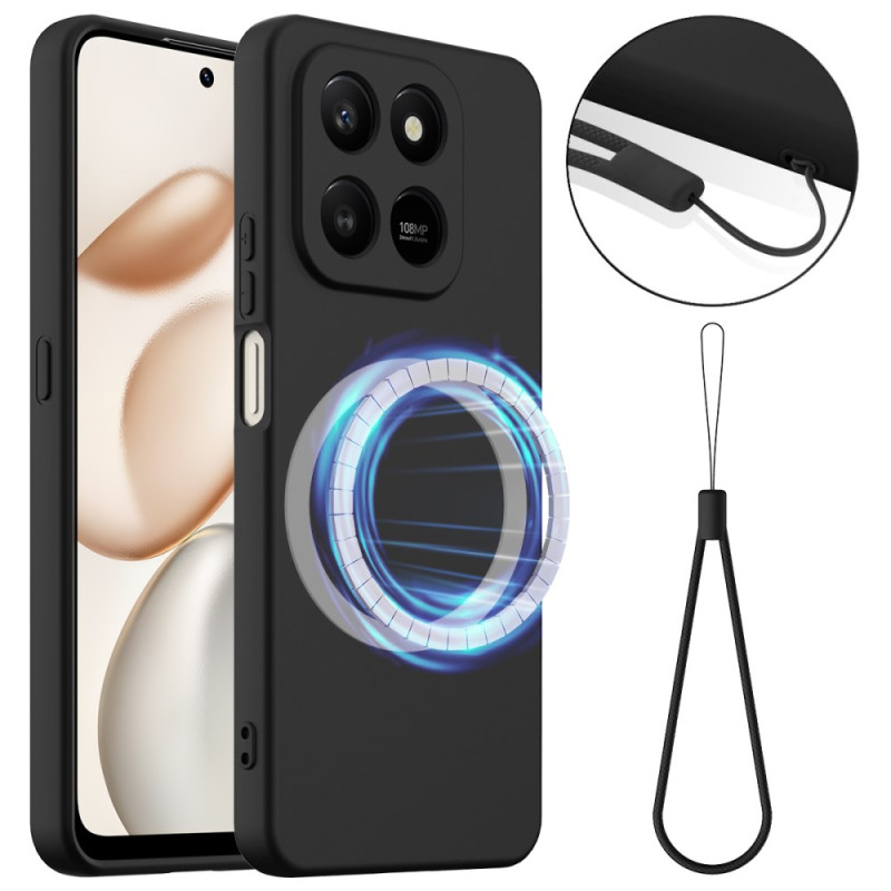 Honor 400 Smart 5G / 4G / X7d 5G / 4G Magnetisch Geval Vloeibaar Silicone