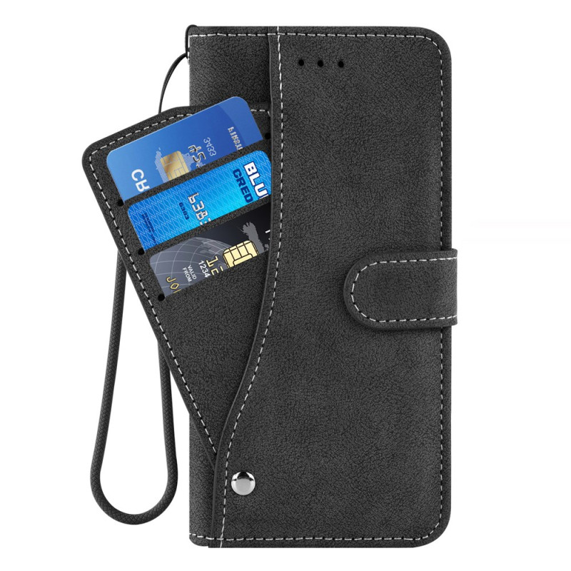 Honor Magic 6 Lite / X9b Kunstlederen Roterende Kaart Etui