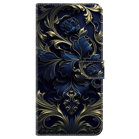Honor X9 Hoesje Blauw Bloemen