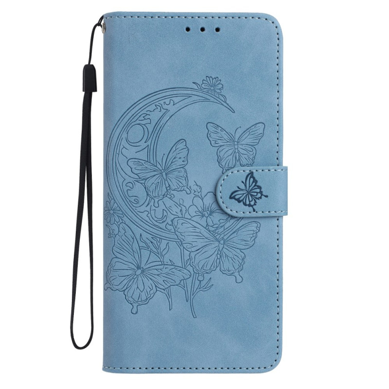Honor X7c 5G / 4G / 200 Smart 5G Hoesje Gegraveerde Vlinders en Bloemen