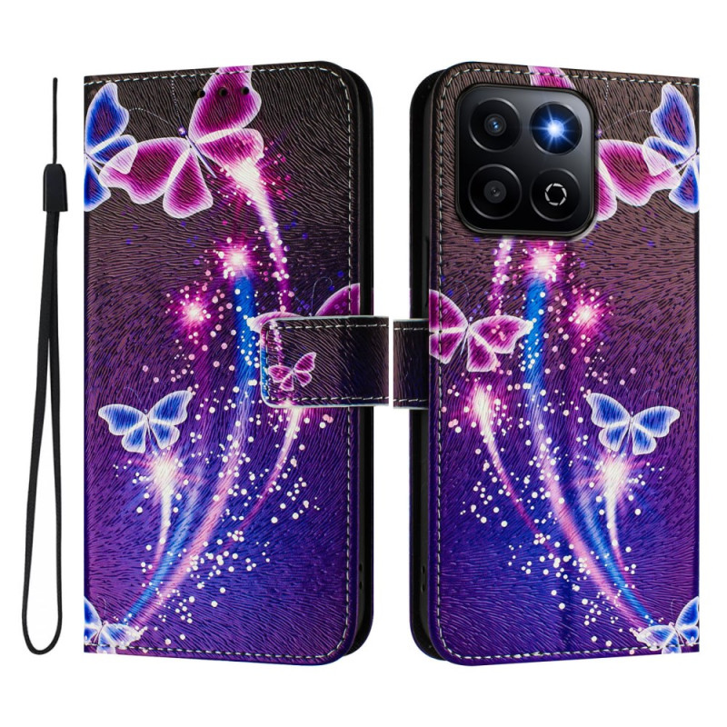 Honor X7c 5G / 4G / 200 Smart 5G Case Vuurwerk Vlinders