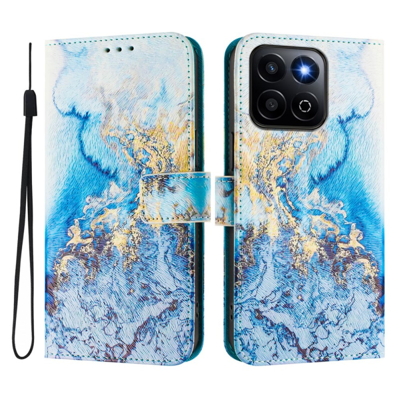 Honor X7c 5G / 4G / 200 Smart 5G Hoesje Marmer Motief Oceaan