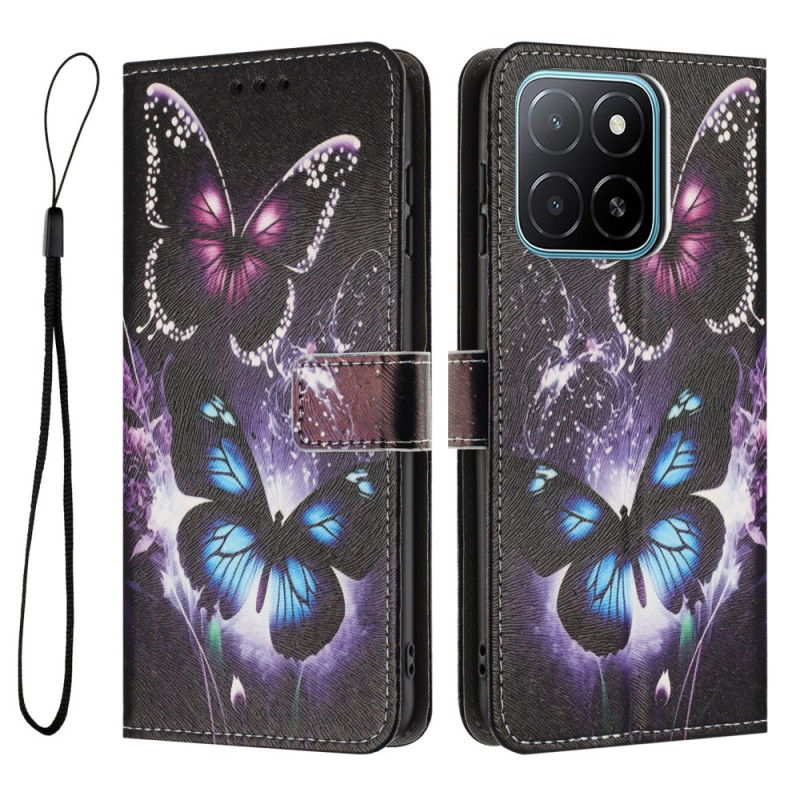 Honor X6c 4G hoesje met twee vlinders