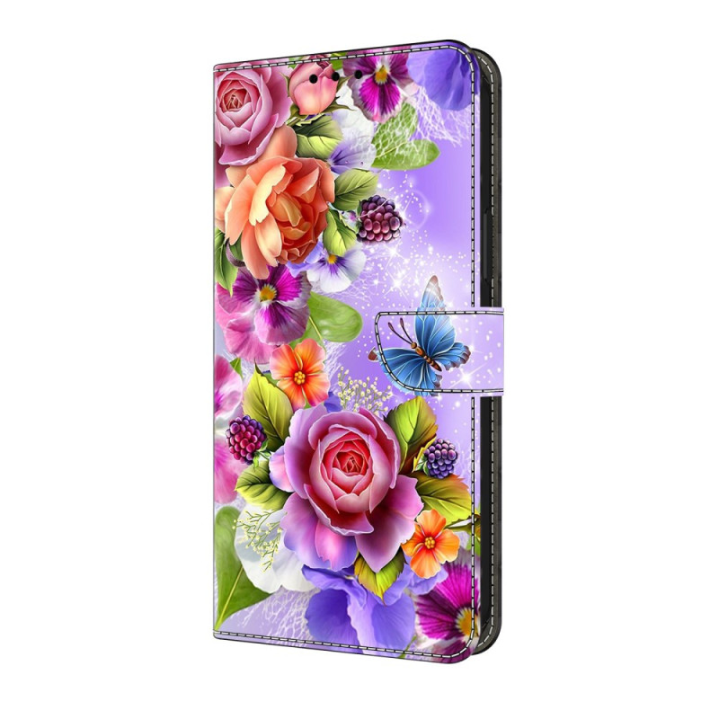 Honor X6c 4G Hoesje Bloemenpatroon