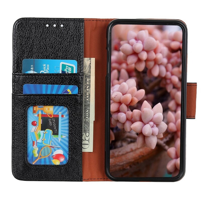 Samsung Galaxy A10 Cover Glanzend Leer Effect Chic Samsung Galaxy A10 Cover Glanzend Leer Effect Chic