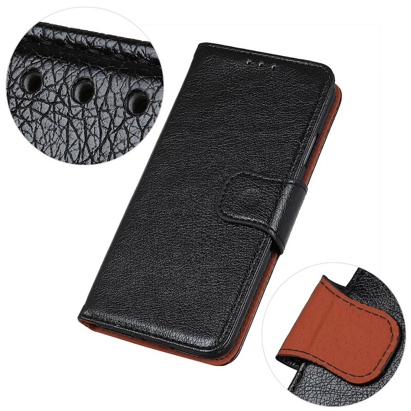 Samsung Galaxy A10 Cover Glanzend Leer Effect Chic Samsung Galaxy A10 Cover Glanzend Leer Effect Chic
