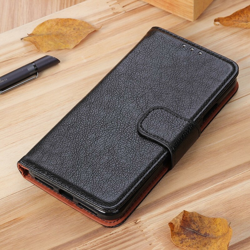 Samsung Galaxy A10 Cover Glanzend Leer Effect Chic Samsung Galaxy A10 Cover Glanzend Leer Effect Chic