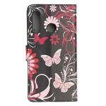 Huawei P Smart Z Hoesje Vlinders en Bloemen