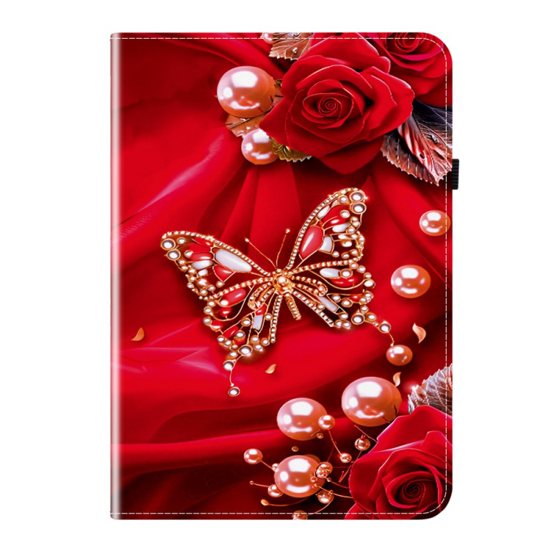 Lenovo Tab M11 / K11 (11") Hoesje - TB330 / TB331 Parelroze Vlinder