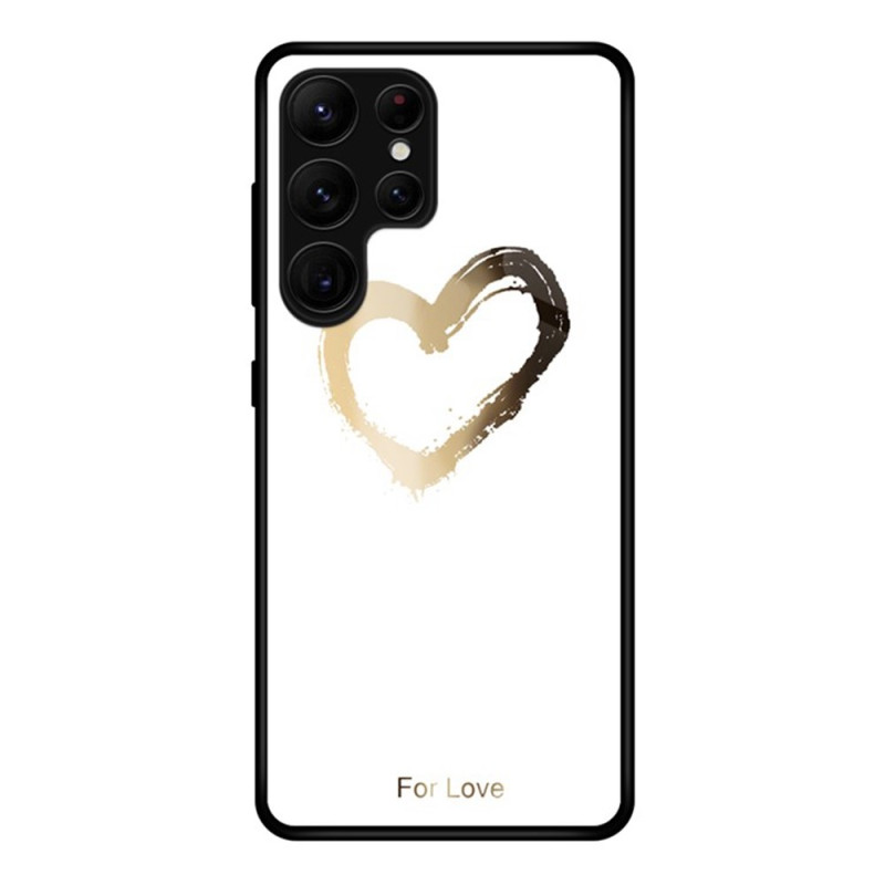 Coque Samsung Galaxy S26 Ultra Verre Trempé Love Blanc