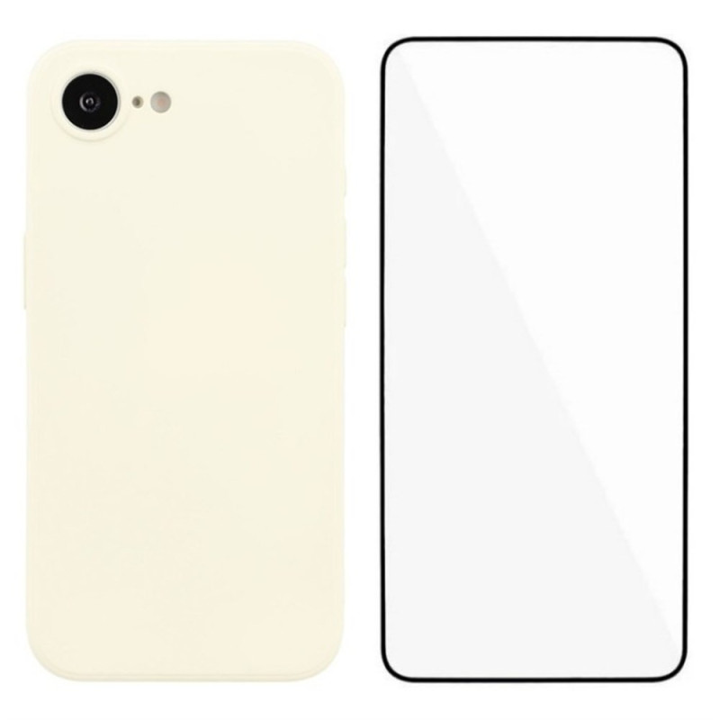 Coque iPhone 17E / 16E Silicone avec Protecteur Écran