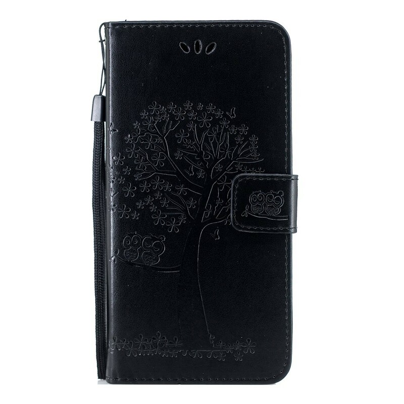 Hoesje Huawei P Smart Z Boom en Uilen met riem