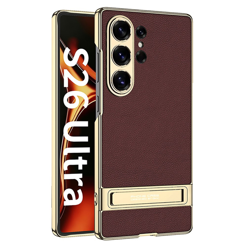 Coque GKK pour Samsung Galaxy S26 Ultra Effet Cuir avec Support GKK