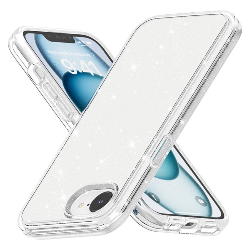 Hoesje iPhone 17E / 16E Doorschijnend Glitter