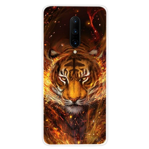 OnePlus 7 Pro Fire Tiger Case