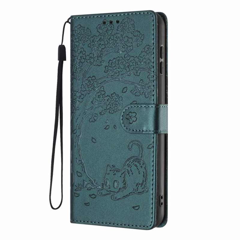 Flip cover Xiaomi 17 Motief Boom en Kat