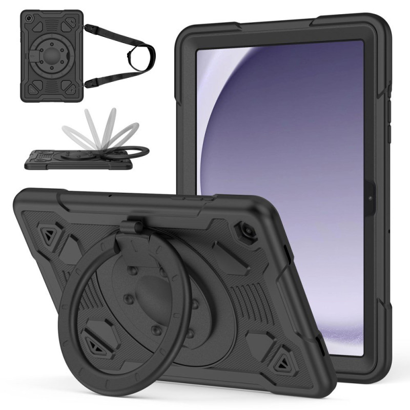 Samsung Galaxy Tab A11 / Tab A9 Ultra Resistant Hoesje met Planet Design en Schouderriem