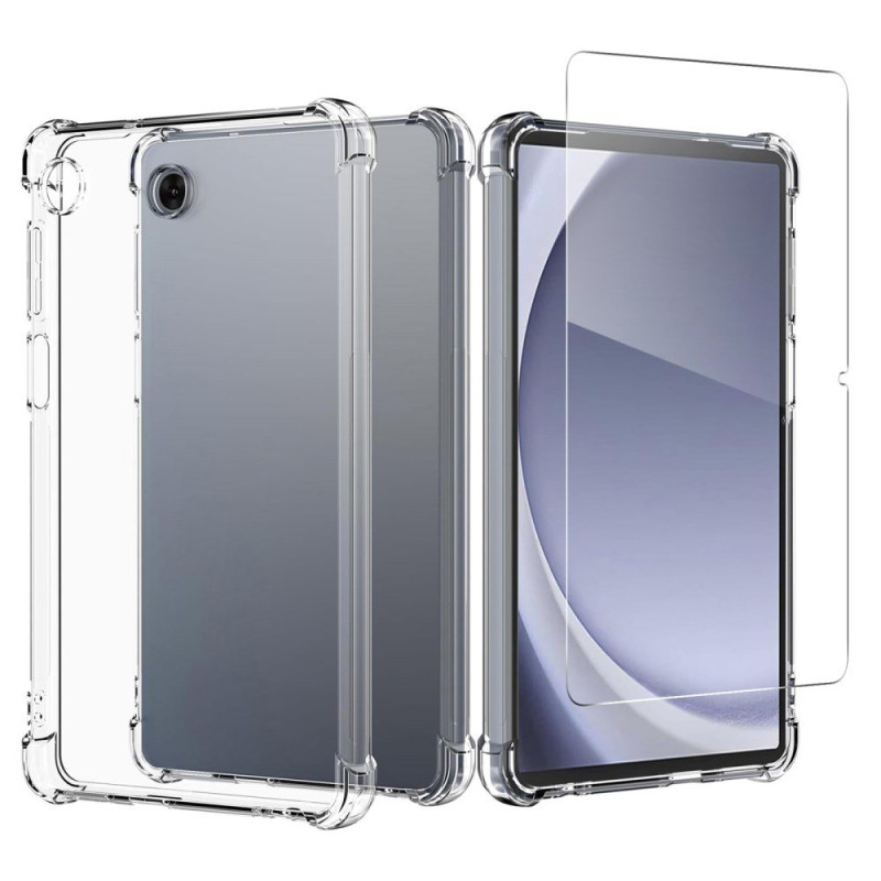 Samsung Galaxy Tab A11 Plus / A9 Plus Doorzichtig Hoesje met Schermbeschermer