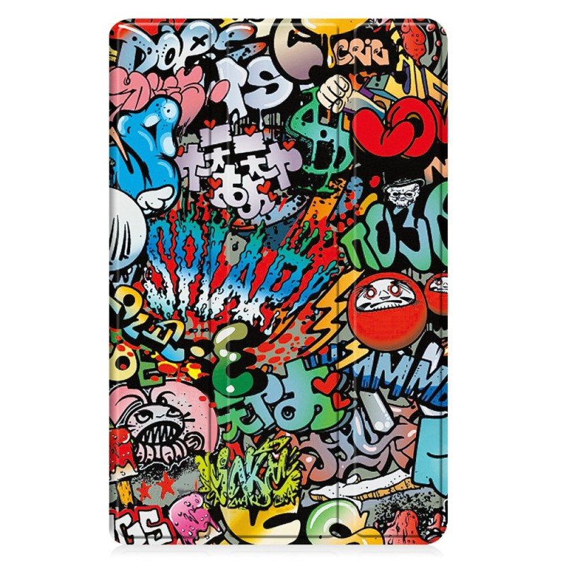 Slim case Samsung Galaxy Tab A11 Plus / A9 Plus Graffiti patroon