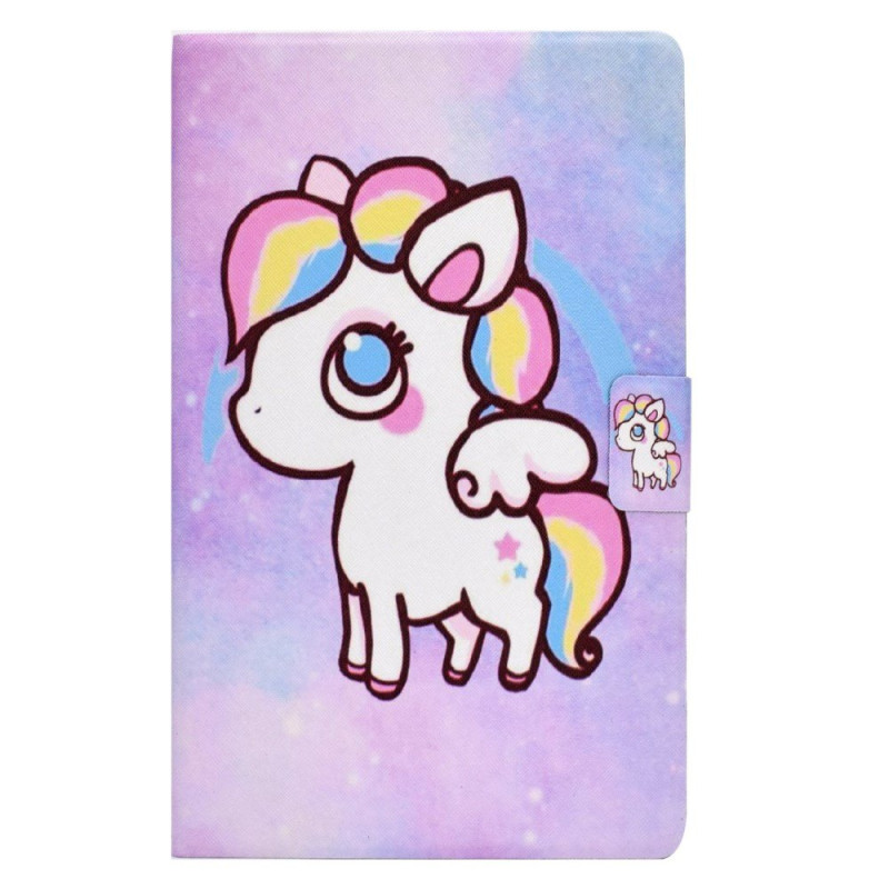 Hoesje Samsung Galaxy Tab A 10.1 (2016) Gekleurde pony met standaard en kaarthouder