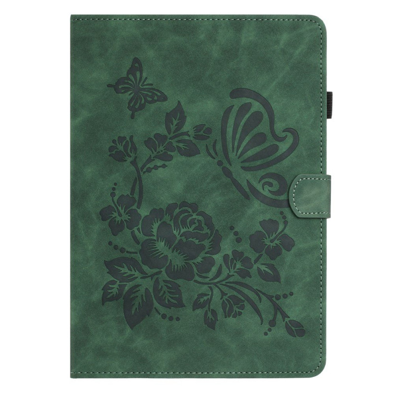 Samsung Galaxy Tab A 10.1 (2016) Hoesje Graohic Vlinders en Bloemen