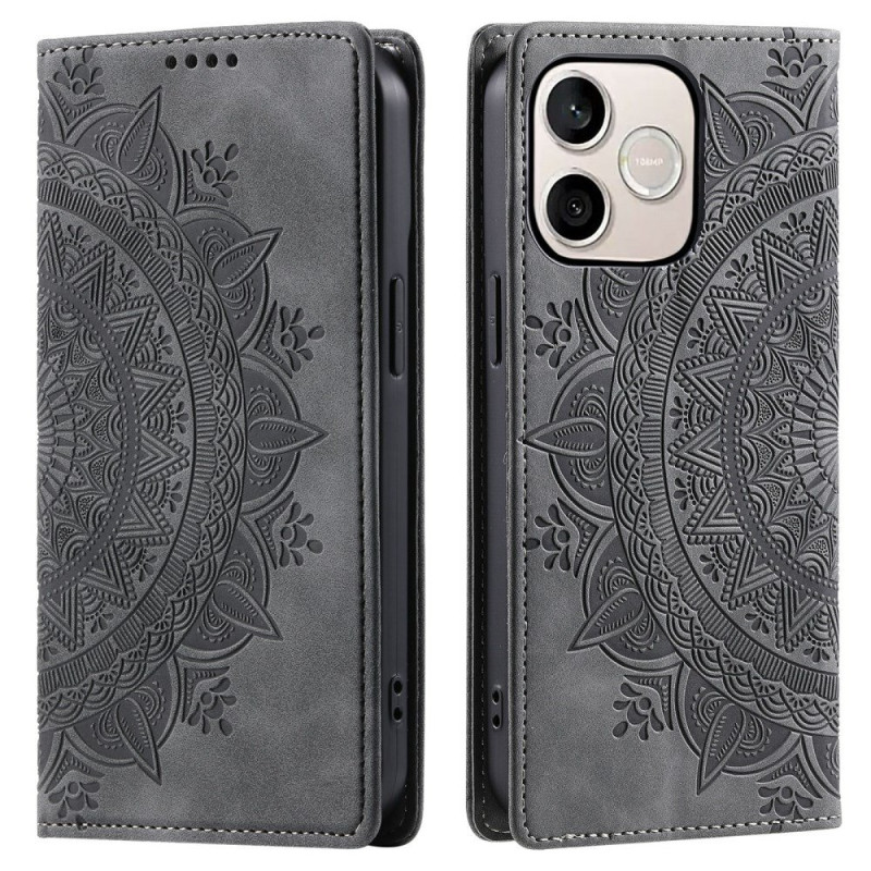 Flip Cover Honor 600 Lite Suede Effect Mandala