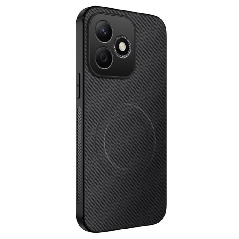 Honor 600 Lite magnetisch hoesje met koolstofstructuur