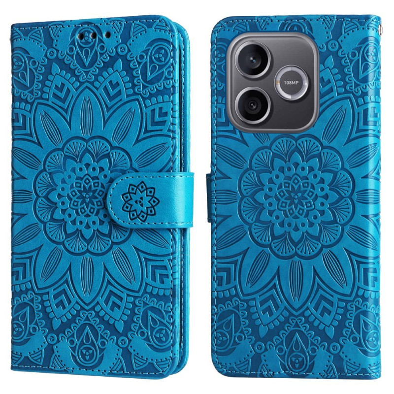 Honor 600 Lite hoesje met zonnebloempatroon