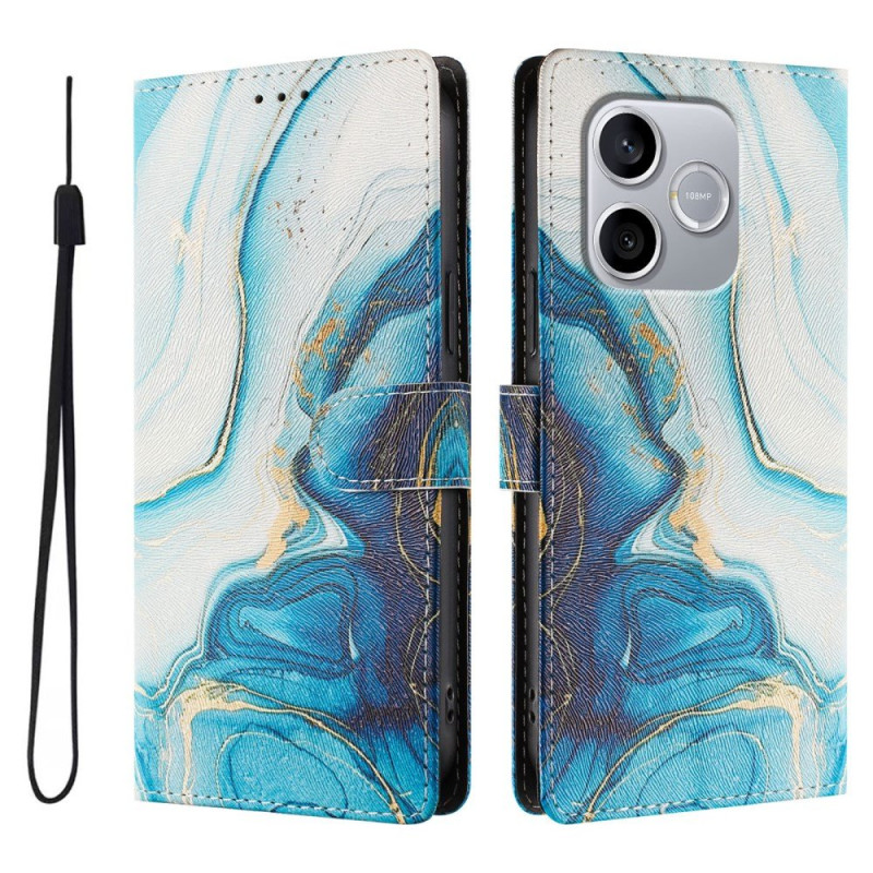 Honor 600 Lite Marmerblauw Hoesje