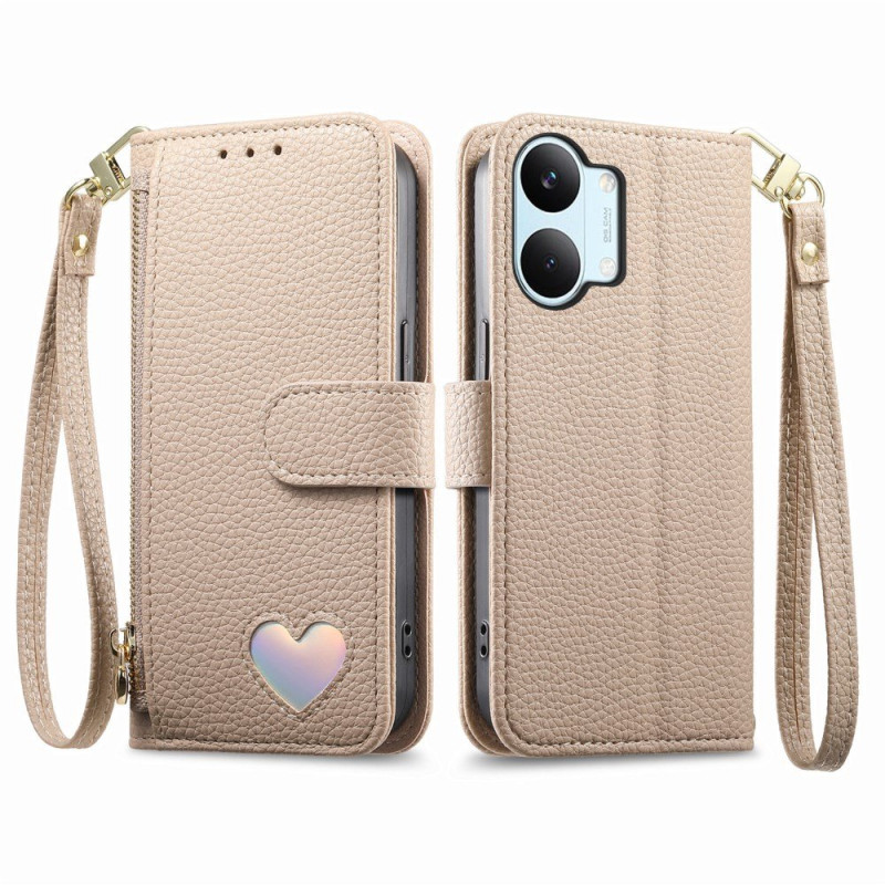 Hoesje Poco X8 Pro Max 5G Portemonnee Design Hart