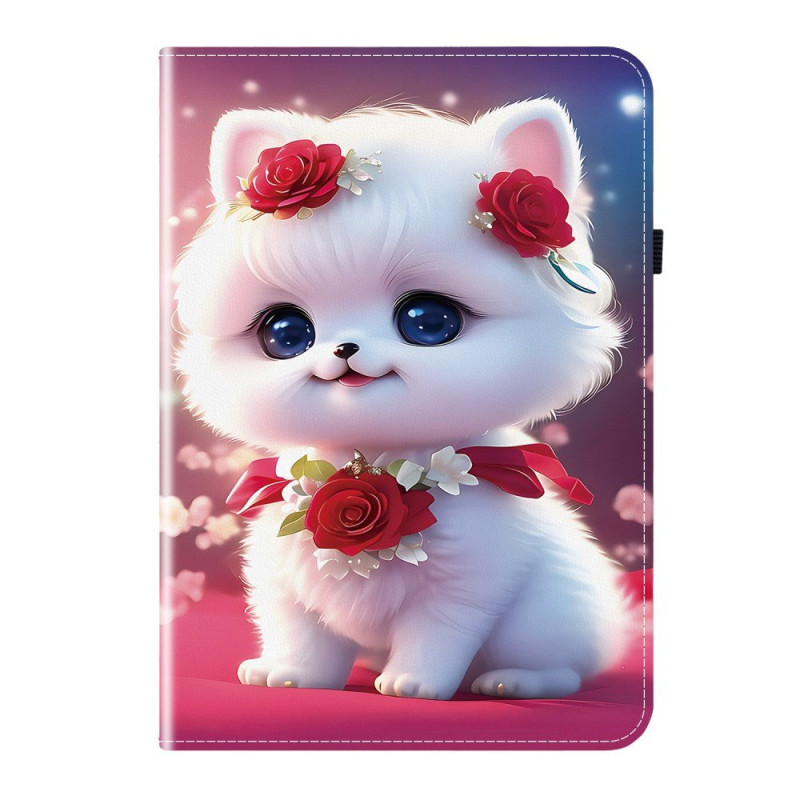 Xiaomi Redmi Pad 2 hoesje kat en rozen