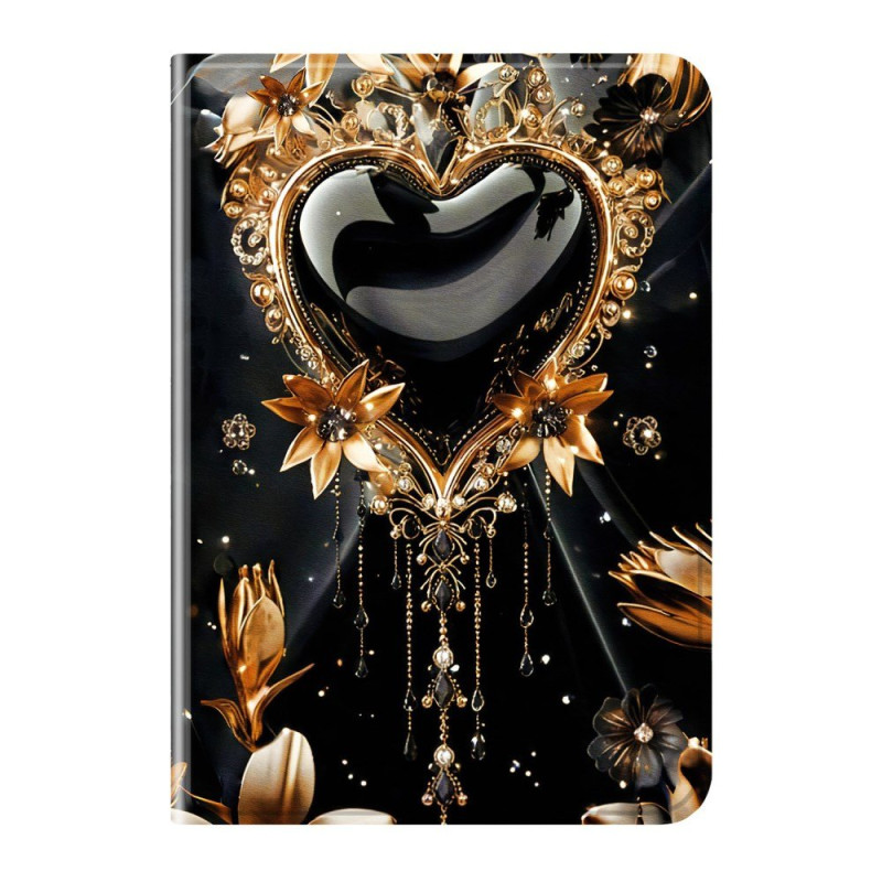 Xiaomi Redmi Pad 2 Hart zwart-goud hoesje