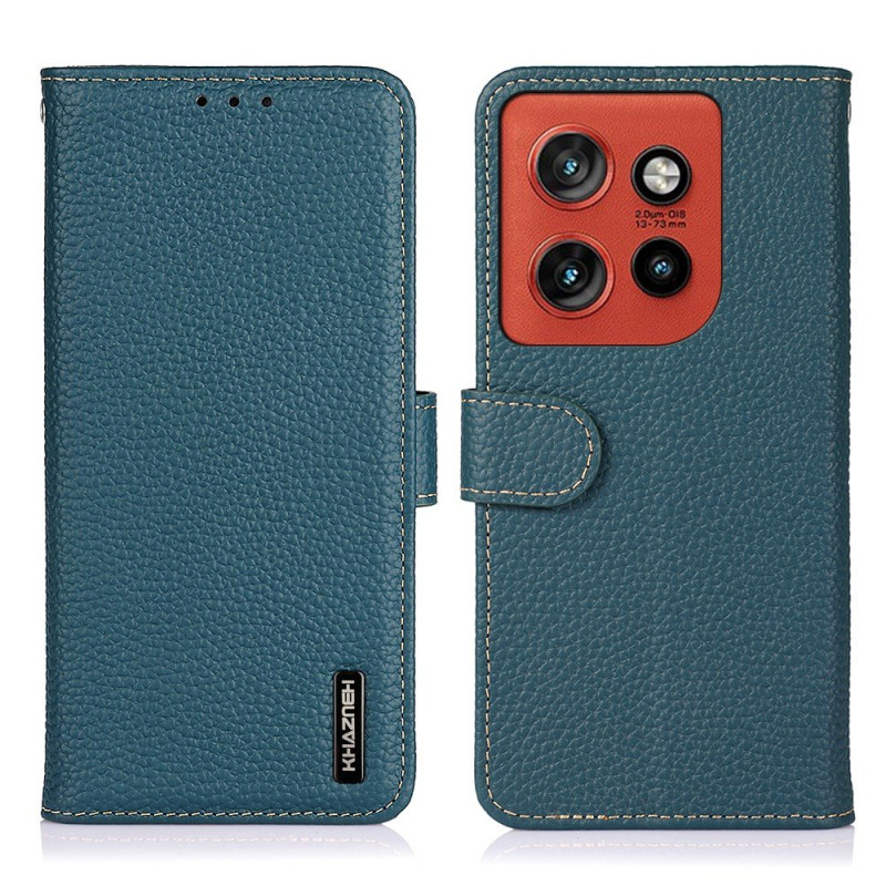 Motorola Edge 60 Neo / 50 Neo Echt lederen hoesje KHAZNEH
