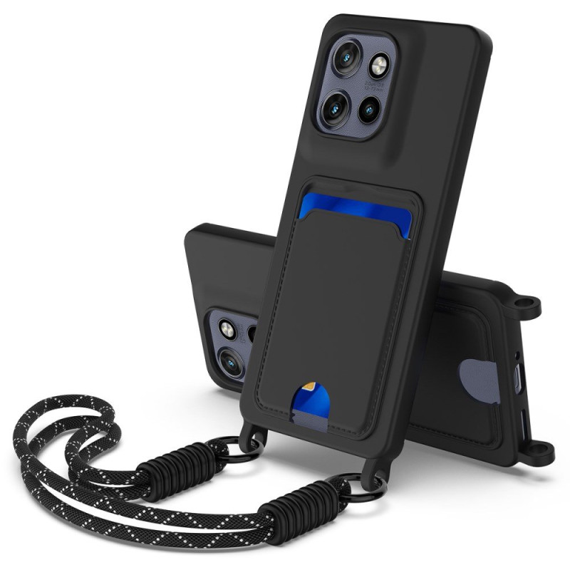 Hoesje met snoer Motorola Edge 60 Neo / 50 Neo Kaarttasje