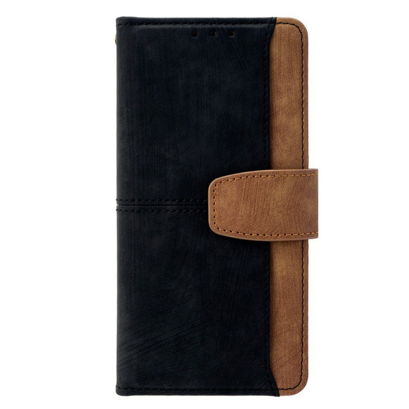 Tasje Motorola Edge 70 Suède-effect Tweekleurig (RFID-blokkering)
