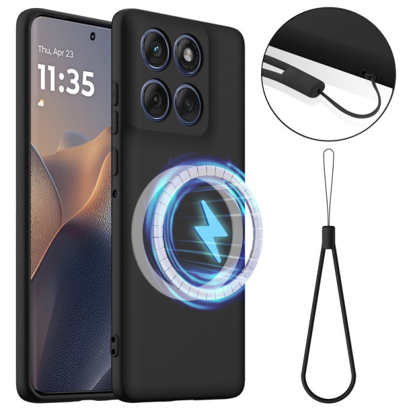 Motorola Edge 70 Magnetisch Schokbestendig Etui met Sleutelkoord