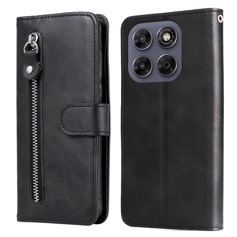 Moto G77 / G67 Pocket hoesje met rits