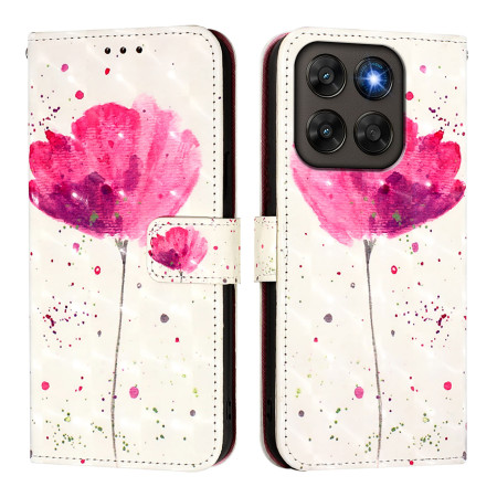 Moto G77 / G67 klaproos hoesje