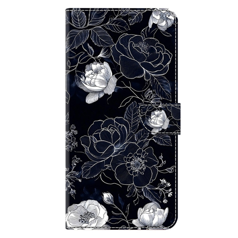 Moto G77 / G67 Etui Vintage Bloemen