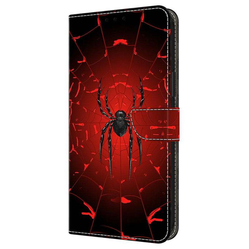 Moto G77 / G67 Zwart Spider Hoesje