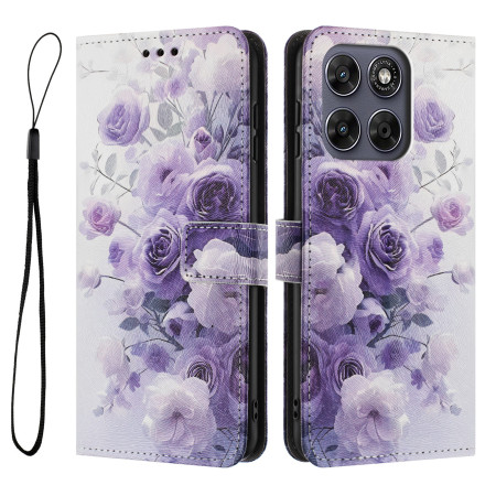 Moto G77 / G67 paars hoesje