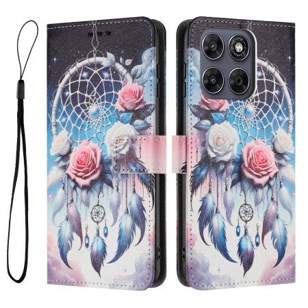 Moto G77 / G67 Etui Bloemen...
